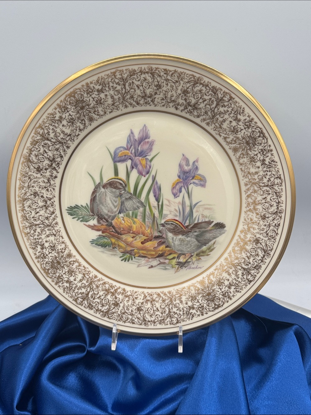 1979 Lenox Limited Edition Boehm Birds Collector Plate “Golden-Crowned Kinglets”